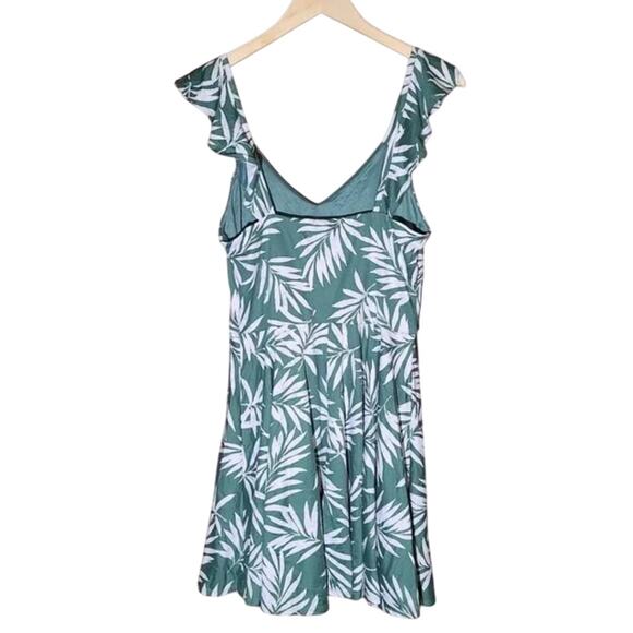 Fortune + Ivy Palm Leaf Floral Dress Size Small - Picture 2 of 6
